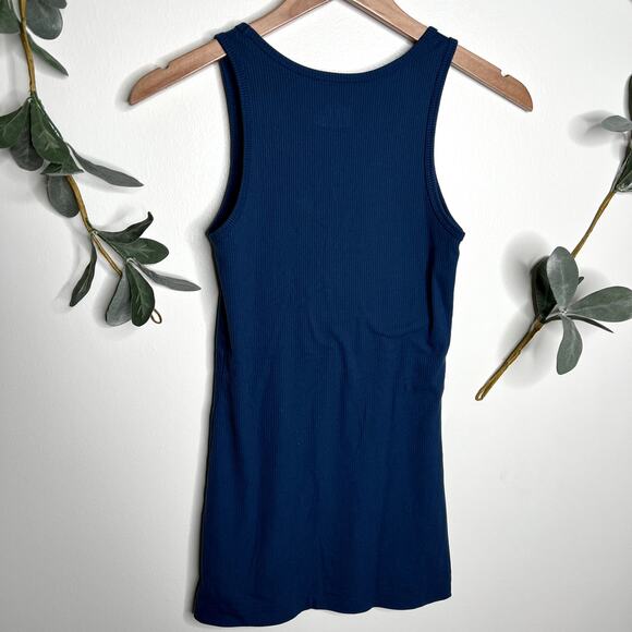 Under Armour Dark Teal Ribbed Tank LAST CALL - Picture 4 of 5